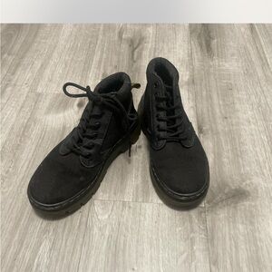 Black Canvas Men's Boots